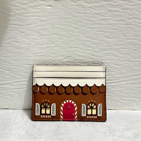Kate Spade gingerbread house card case - Picture 1 of 7